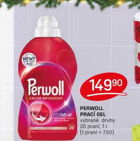 PERWOLL PRACÍ GEL vybrané druhy 20 praní