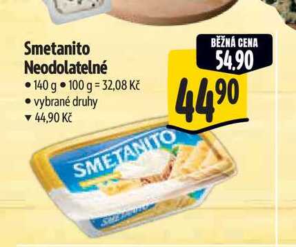 Smetanito Neodolatelné 140 g  