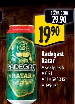   Radegast Ratar 0,5 l