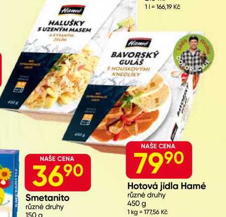 Hamé Hotová jídla 450g, vybrané druhy