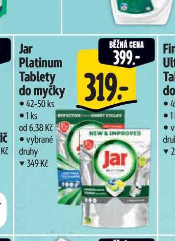   Jar Platinum Tablety do myčky 42-50 ks 