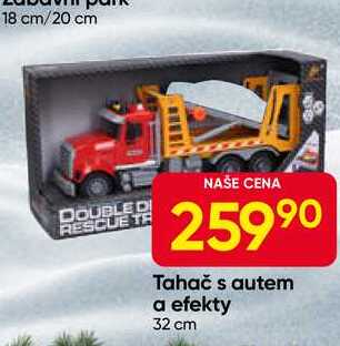 Tahač s autem a efekty 32 cm 