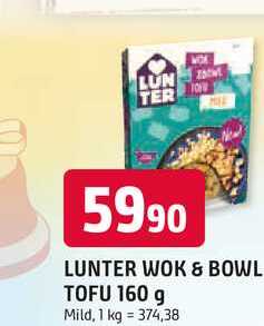 LUNTER WOK & BOWL TOFU 160 g