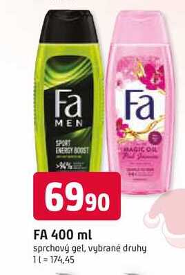 FA 400 ml sprchový gel