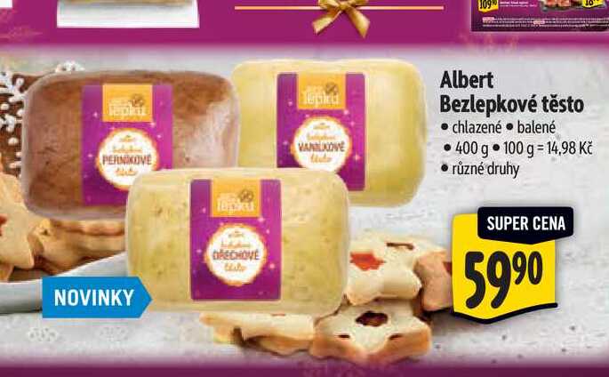   Albert Bezlepkové těsto  400 g