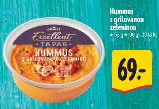  Hummus s grilovanou zeleninou 175 g 