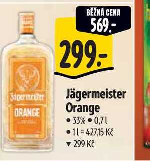   Jägermeister Orange  0,7 l