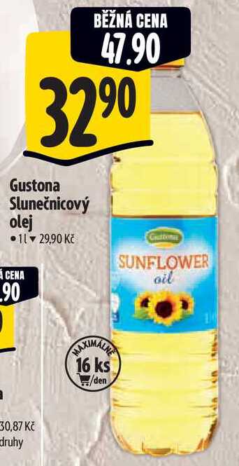 Gustona Slunečnicový olej, 1 l