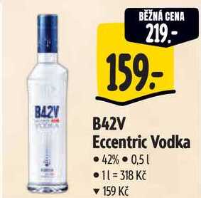 B42V Eccentric Vodka, 0,5 l