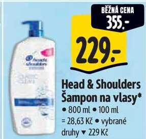 Head & Shoulders Šampon na vlasy, 800 ml