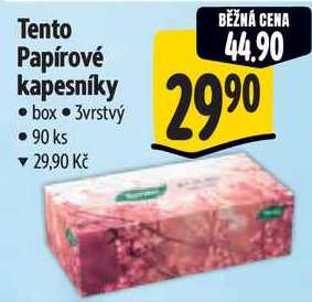 Tento Papírové kapesníky, 90 ks