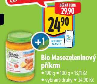 Bio Masozeleninový příkrm, 190 g
