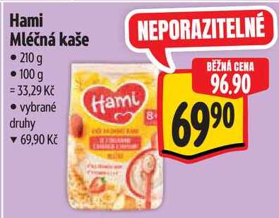 Hami Mléčná kaše, 210 g