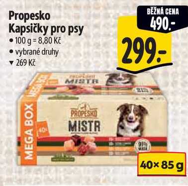 Propesko Kapsičky pro psy, 40x 85 g
