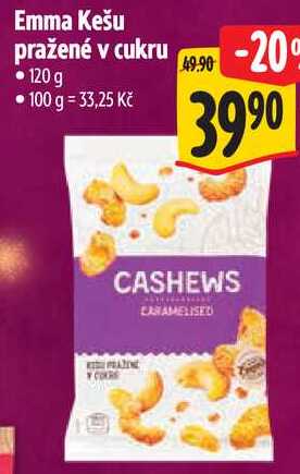 Emma Kešu pražené v cukru, 120 g