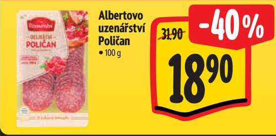 Albertovo uzenářství Poličan, 100 g