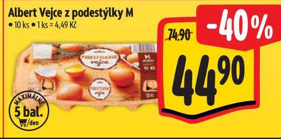 Albert Vejce z podestýlky M, 10 ks