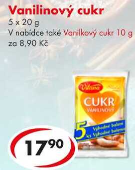 Vanilinový cukr, 5x 20 g