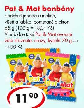 Pat & Mat bonbóny, 65 g