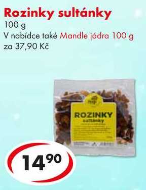 Rozinky sultánky, 100 g 