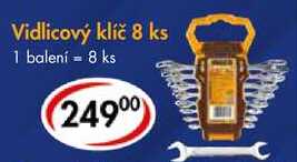 Vidlicový klíč, 8 ks 