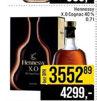Hennessy X.0 Cognac 40% 0,7l