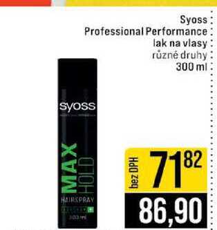 Syoss Professional Performance lak na vlasy různé druhy 300 ml