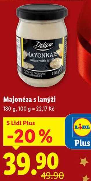 Majonéza s lanýži, 180 g