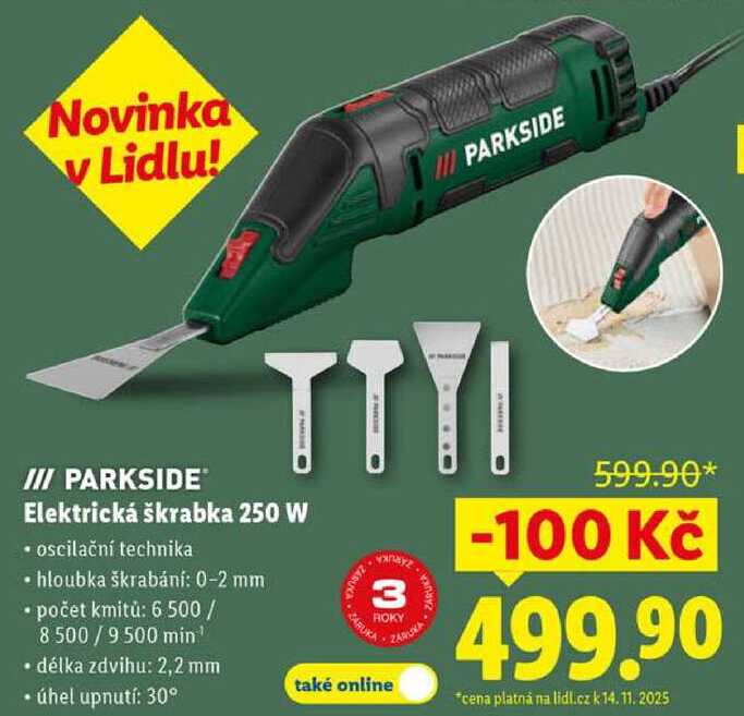 PARKSIDE Elektrická škrabka 250 W