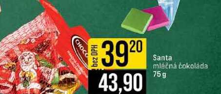 Santa mléčná čokoláda 75g