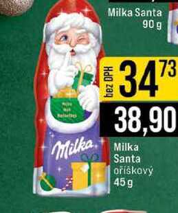 Milka Santa oříškový 45g 