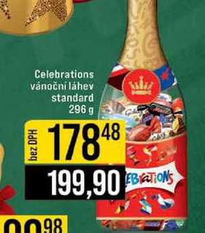 Celebrations vánoční láhev standard 296 g 