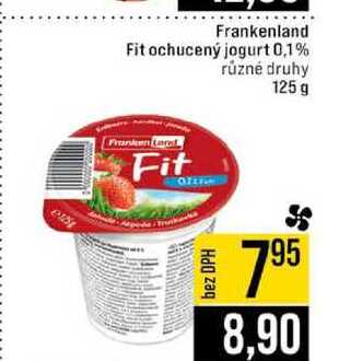 Frankenland Fit ochucený jogurt 0,1% různé druhy 125 g
