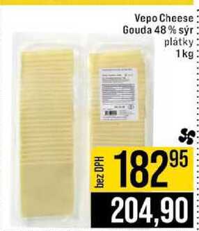 Vepo Cheese Gouda 48 % sýr 3 plátky 1kg 