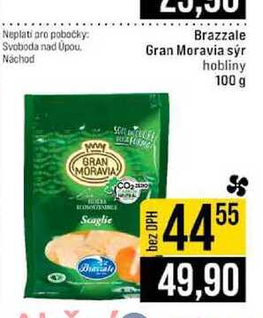 Brazzale Gran Moravia sýr hobliny 100 g 