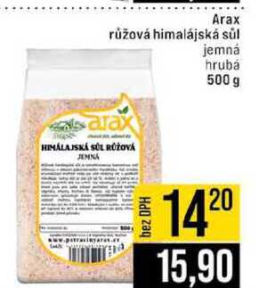 Arax růžová himalájská sůl jemná hrubá 500 g 