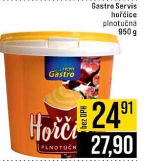 Gastro Servis hořčice plnotučná 950 g 