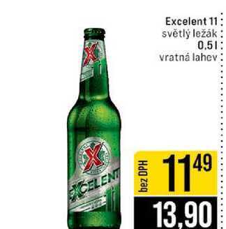 Excelent 11 světlý ležák 0.5l