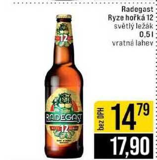 Radegast Ryze hořká 12 světlý ležák 0,5l