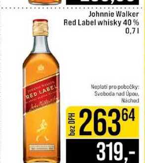 Johnnie Walker Red Label whisky 40% 0,7l