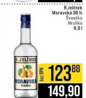 R.Jelinek Moravská 38% Švestka Hruška 0,5l