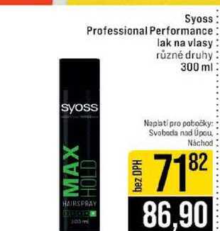 Syoss Professional Performance lak na vlasy různé druhy 300 ml 