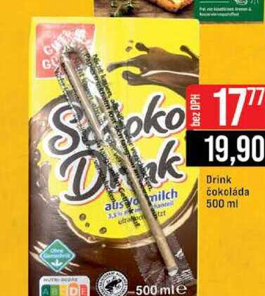 Drink čokoláda 500 ml 