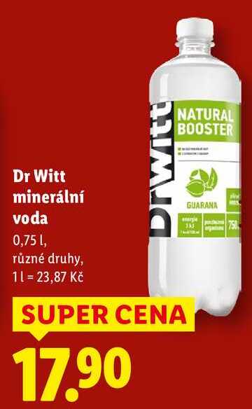 Dr Witt minerální voda, 0,75 l