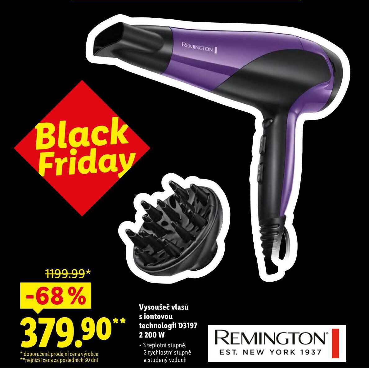 Vysoušeč vlasů s iontovou technologií D3197 2 200 W