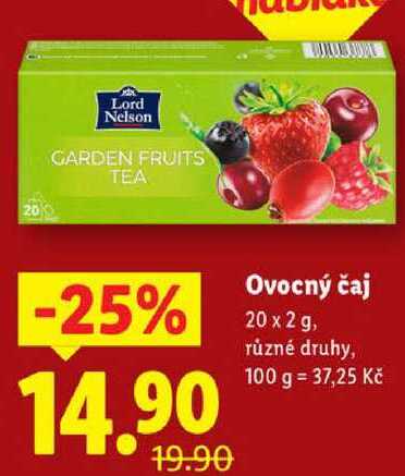 Ovocný čaj, 20x 2 g