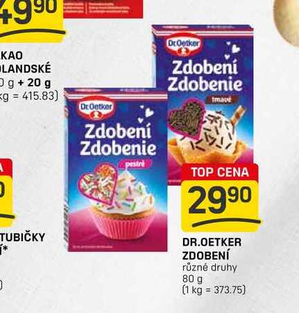 DR.OETKER ZDOBENÍ různé druhy 80 g 