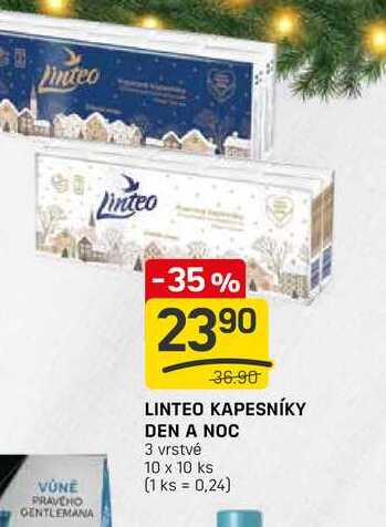 LINTEO KAPESNÍKY DEN A NOC 3 vrstvé 10 x 10 ks