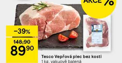 Tesco Vepřová plec bez kosti, 1 kg 