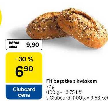 Fit bagetka s kváskem, 72 g